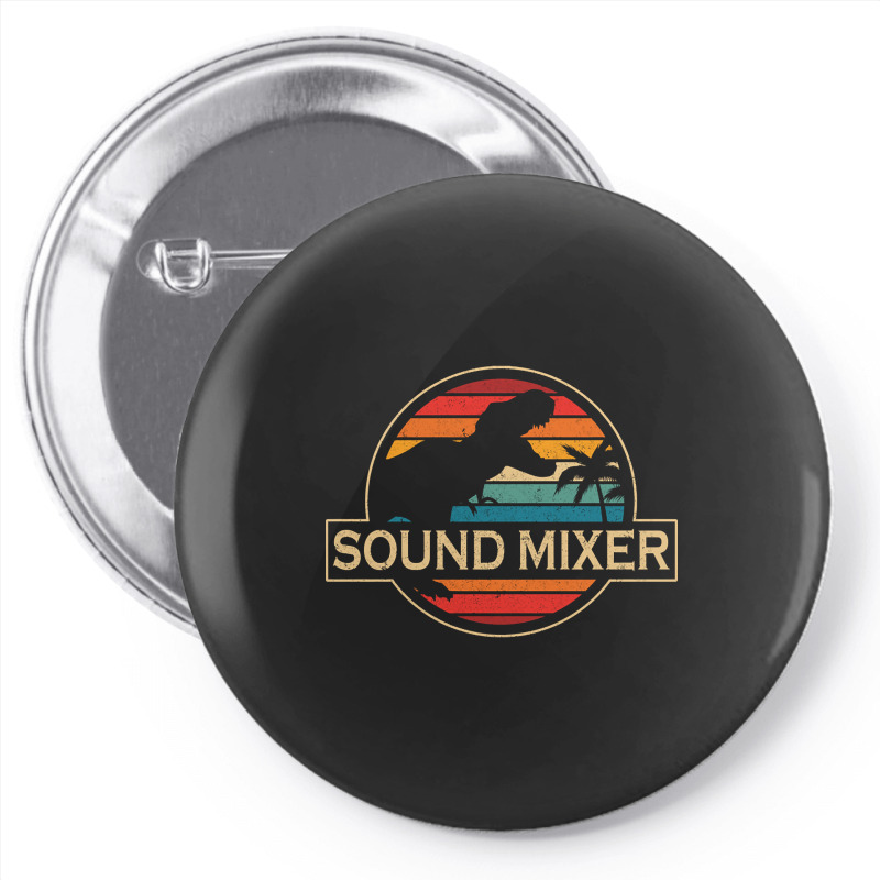 Sound Mixer Dinosaur Pin-back Button | Artistshot