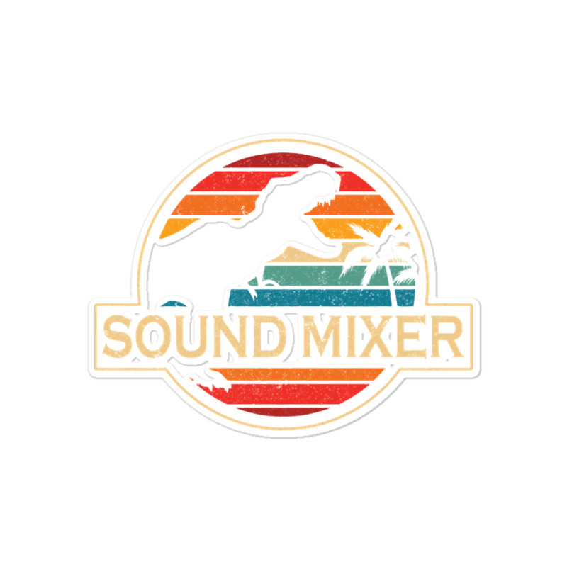 Sound Mixer Dinosaur Sticker | Artistshot