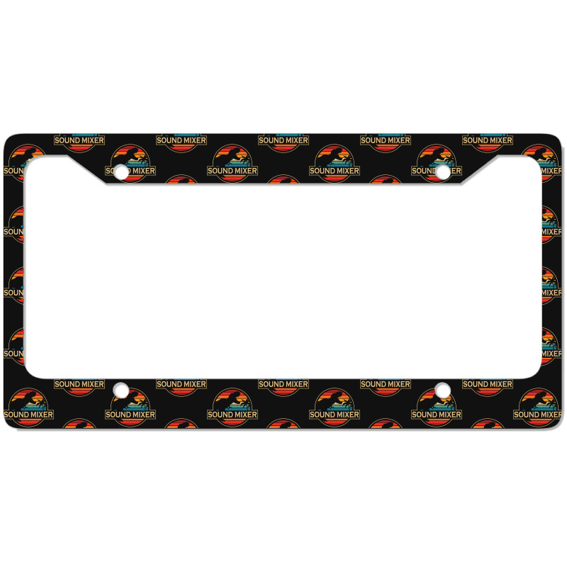 Sound Mixer Dinosaur License Plate Frame | Artistshot