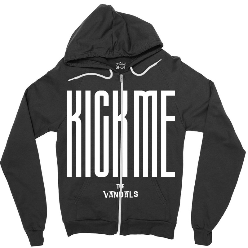 The Vandals Kick Me Zipper Hoodie by mckeebeckett3l9yxd | Artistshot