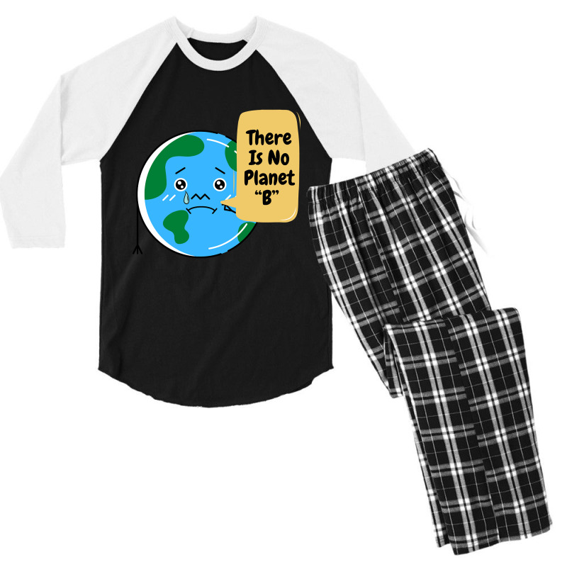 There Is No Planet B-k2dyt Men's 3/4 Sleeve Pajama Set | Artistshot