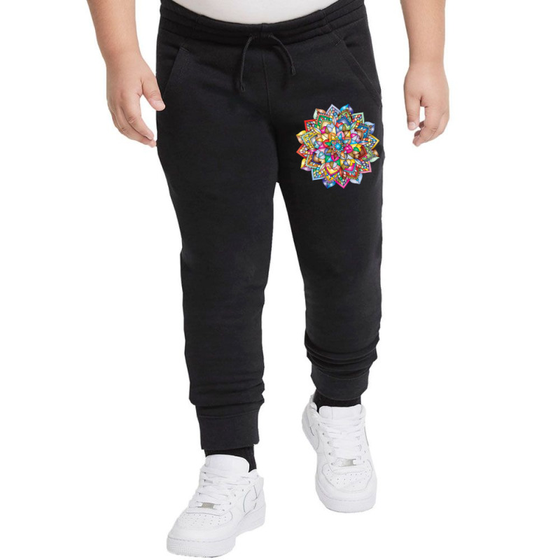 Multicolored Mandala Flower Youth Jogger by Jankonen637 | Artistshot