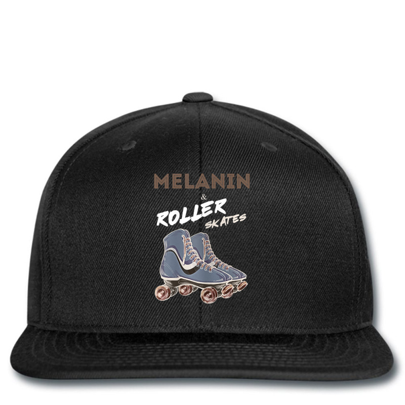 Melanin And Roller Skates Vintage Black Girl Printed Hat | Artistshot