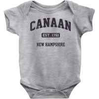 Womens Canaan New Hampshire Nh Vintage State Athletic Style Vneck Baby Bodysuit | Artistshot