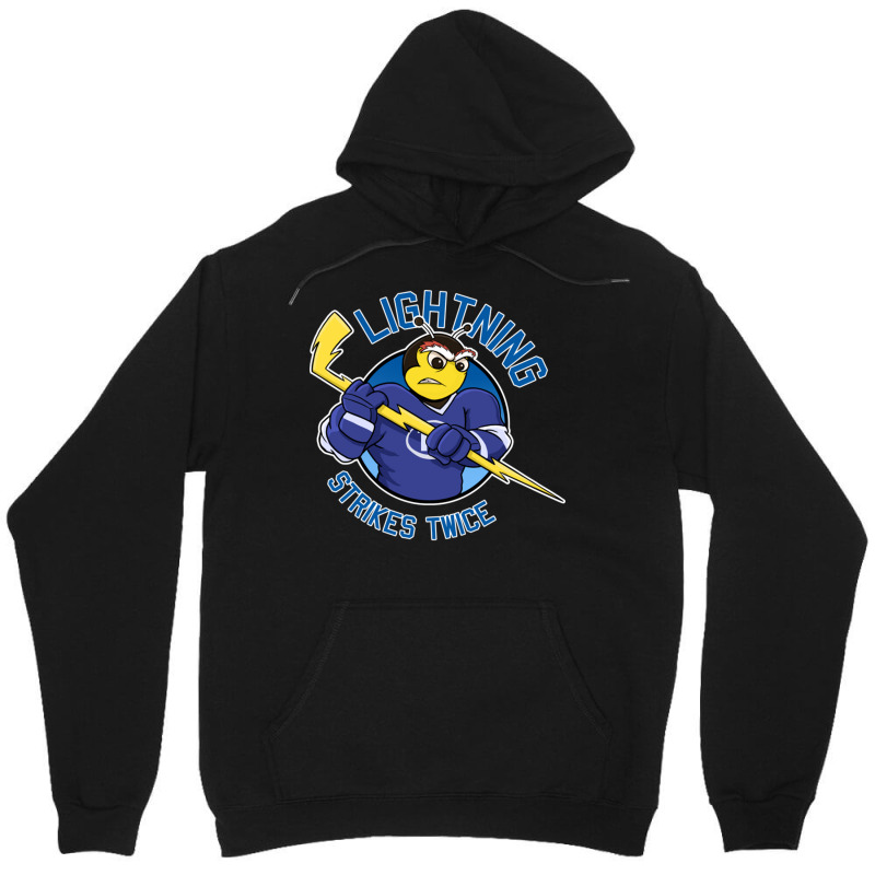 Lightning Strikes Twice Hockey Championsthunderbug Unisex Hoodie by JudyRowena | Artistshot