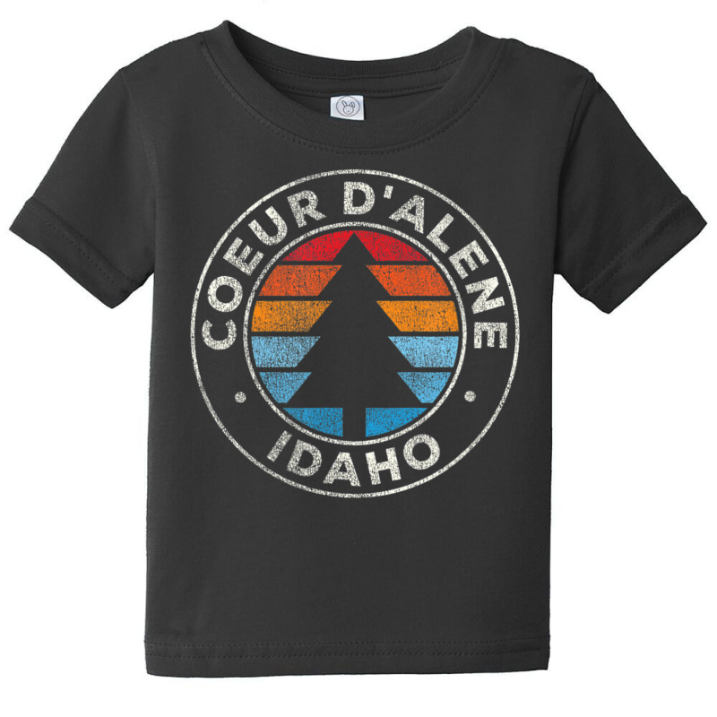 Coeur D'alene Idaho Id Vintage Retro 70s Baby Tee by michaelyounger19 | Artistshot