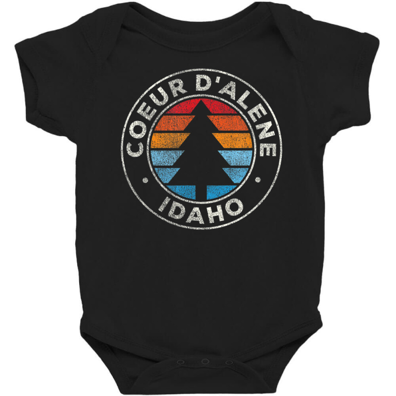 Coeur D'alene Idaho Id Vintage Retro 70s Baby Bodysuit by michaelyounger19 | Artistshot