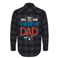 All American Dad 4th Of July Boys Men Usa Flag Flannel Shirt | Artistshot