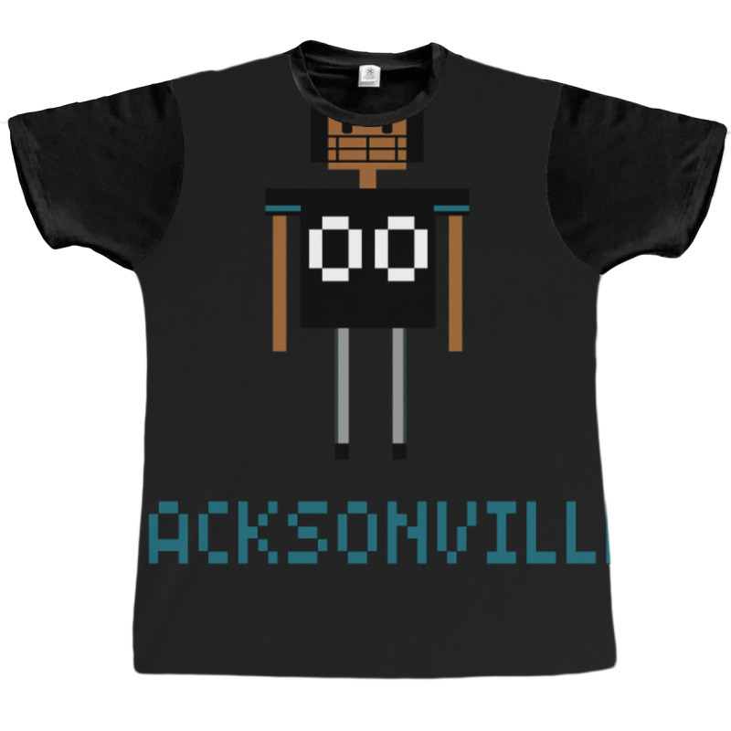 Retro Jacksonville Fan 8 Bit Variation Graphic T-shirt by StarActon | Artistshot