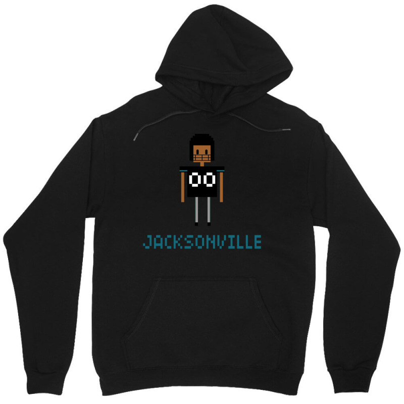 Retro Jacksonville Fan 8 Bit Variation Unisex Hoodie by StarActon | Artistshot