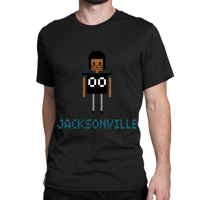 Retro Jacksonville Fan 8 Bit Variation Classic T-shirt by StarActon | Artistshot