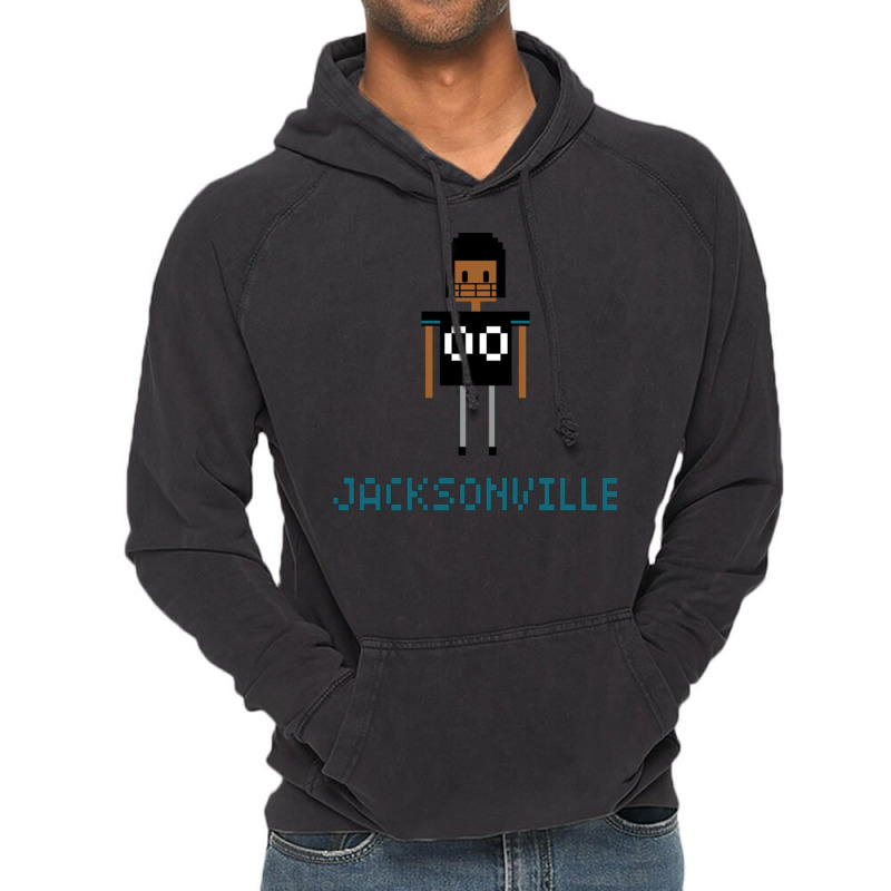 Retro Jacksonville Fan 8 Bit Variation Vintage Hoodie by StarActon | Artistshot