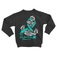 Myasthenia Gravis Awareness  Hope Anchors The Soul Toddler Sweatshirt | Artistshot