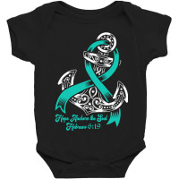 Myasthenia Gravis Awareness  Hope Anchors The Soul Baby Bodysuit | Artistshot