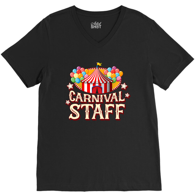 Carnival Staff Carnival Themed Birthday Party Event Outfit V-Neck Tee by HayleyArtist | Artistshot