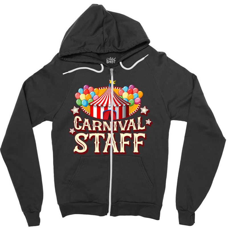 Carnival Staff Carnival Themed Birthday Party Event Outfit Zipper Hoodie by HayleyArtist | Artistshot