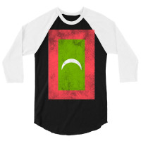 Maldives  Awesome Flag 3/4 Sleeve Shirt | Artistshot