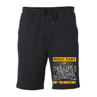 Electrical What Part Of Don't You Understand Electrician Fleece Short | Artistshot