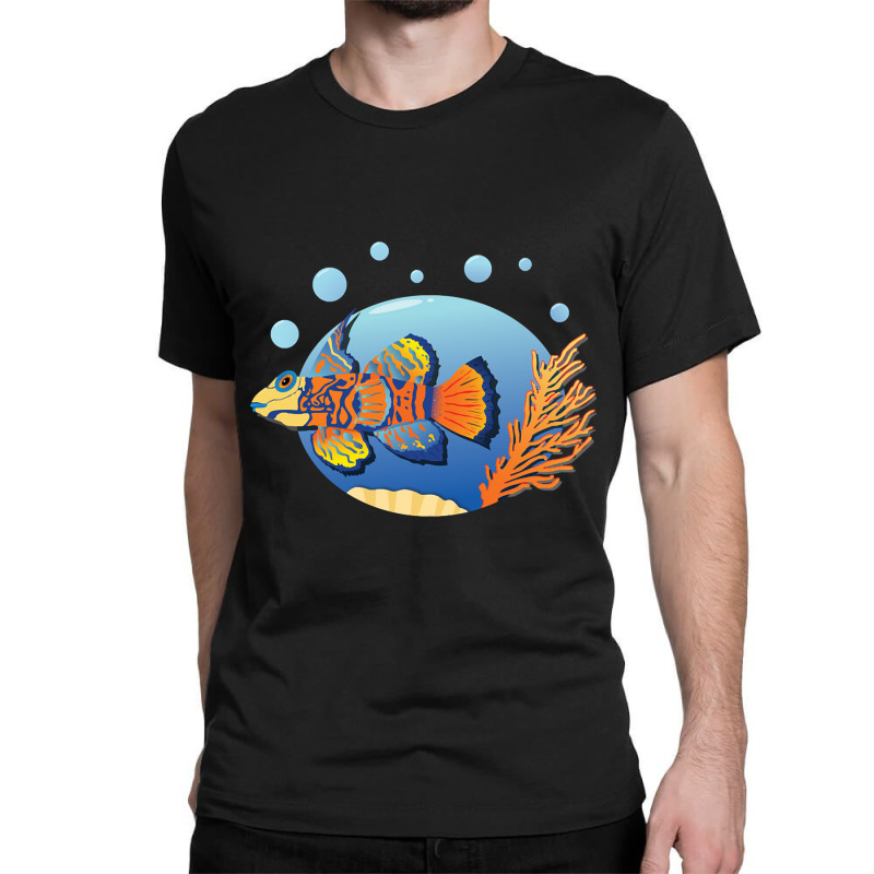 Mandarin Fish Synchiropus Splendidus Dragonet Classic T-shirt by webberkyla | Artistshot