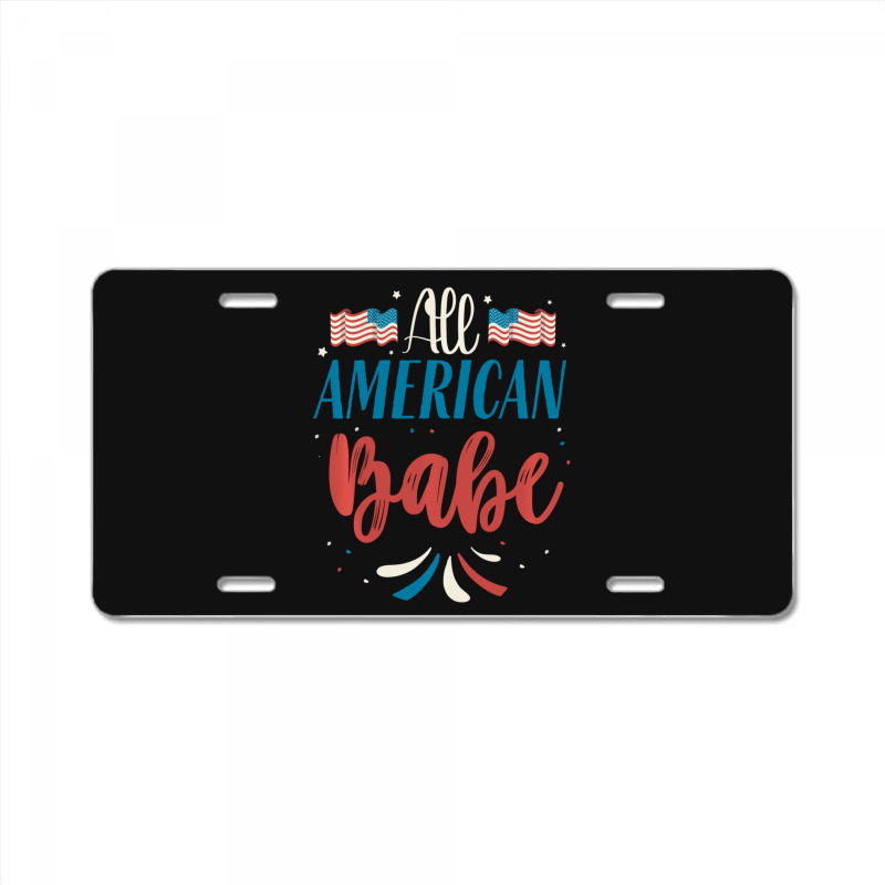 All American Girl 4th Of July Women Men Usa License Plate | Artistshot