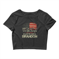 Gun Flag Let's Go Branson Brandon Lets Go Branson (on Back) Crop Top | Artistshot