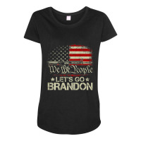 Gun Flag Let's Go Branson Brandon Lets Go Branson (on Back) Maternity Scoop Neck T-shirt | Artistshot