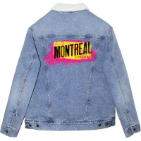 Montreal Quebec Canada Street Style Unisex Sherpa-lined Denim Jacket | Artistshot