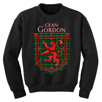 Gordon Tartan Scottish Plaid Lion Rampant Youth Sweatshirt | Artistshot