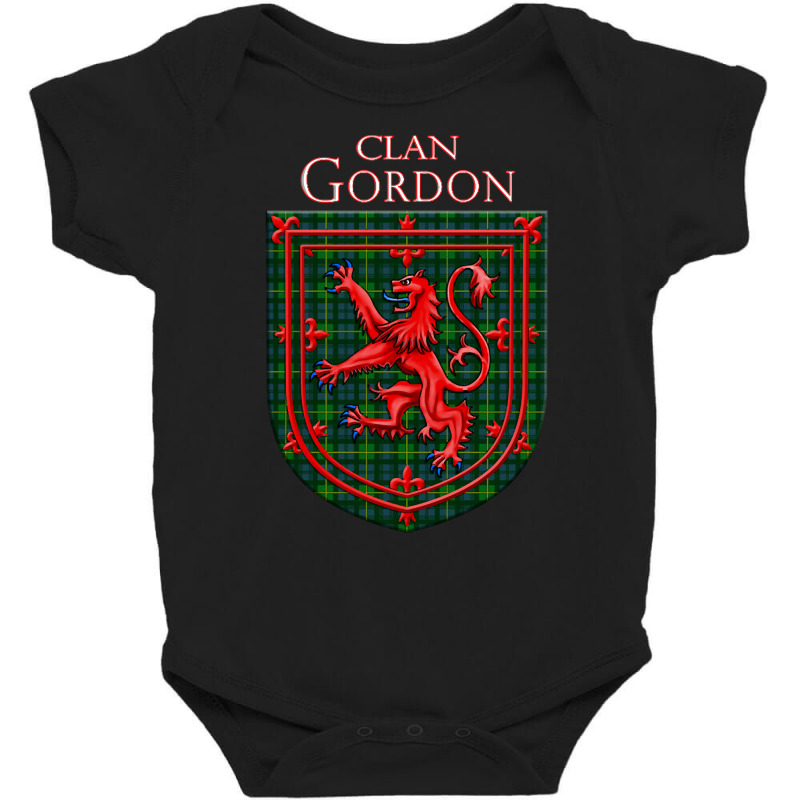 Gordon Tartan Scottish Plaid Lion Rampant Baby Bodysuit by oatesorlandoi9eepf | Artistshot