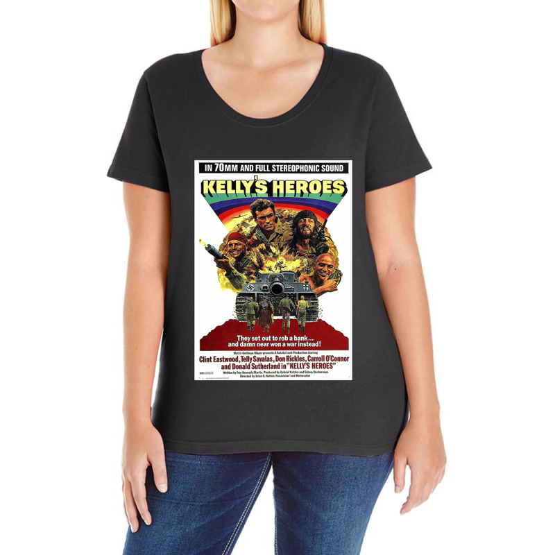 Kelly's Heroes 1970 World War Ii Comedy Drama Heist Film Gift Ladies Curvy T-Shirt by MabellaPennachio | Artistshot