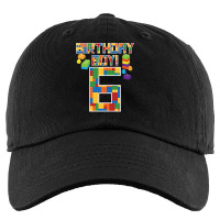 Cute 6th Birthday Gift 6 Years Old Block Building Boys Kids Kids Cap | Artistshot