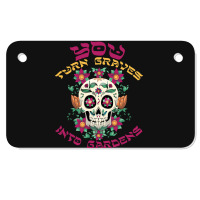 Graves Into Gardens Motorcycle License Plate | Artistshot