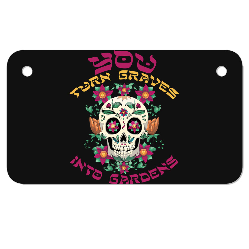 Graves Into Gardens Motorcycle License Plate | Artistshot