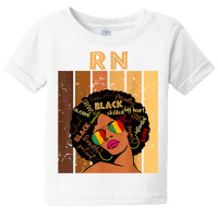 Rn Registered Nurse Afro African Women Black History Month T Shirt Baby Tee | Artistshot