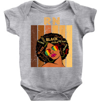 Rn Registered Nurse Afro African Women Black History Month T Shirt Baby Bodysuit | Artistshot