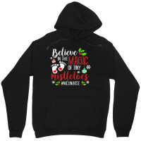 Peds Nicu Nurse Believin Magic Of Tiny Mistletoe Christmas T Shirt Unisex Hoodie | Artistshot