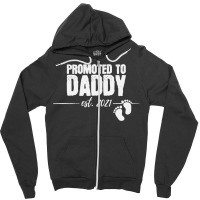 Promoted To Daddy 2021 Soon To Be Dad Husband Gift Zipper Hoodie | Artistshot