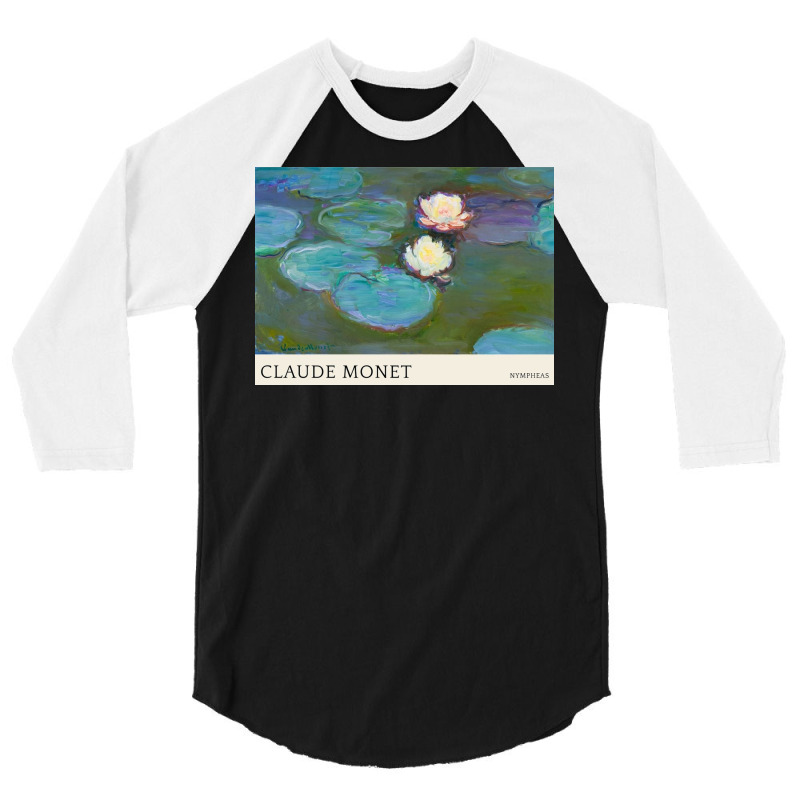 Nympheas, Claude Monet 3/4 Sleeve Shirt by paulasilver | Artistshot