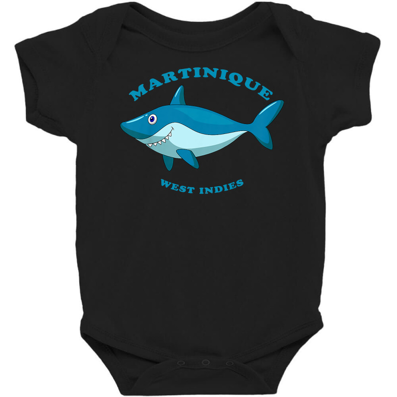 Kids Children's Martinique, West Indies Shark Vacation T Shirt Baby Bodysuit by lavenakf44f | Artistshot