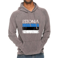 Vintage Estonia Estonian Flag Pride Gift Vintage Hoodie | Artistshot