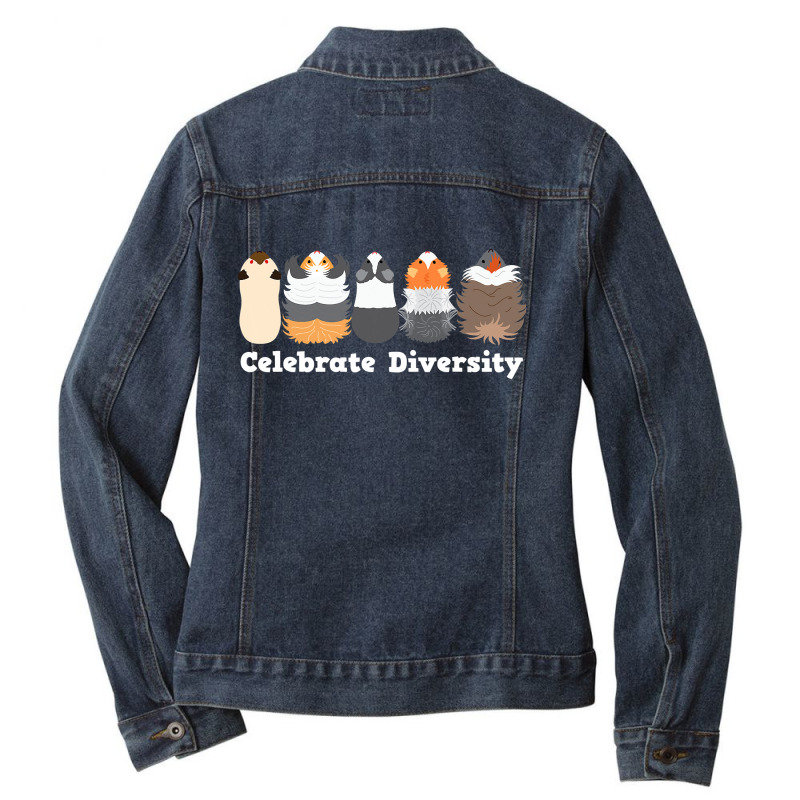 Funny  Celebrate Diversity  Cute Gift For Guinea Pig Lovers Ladies Denim Jacket by ElizabethAtist | Artistshot