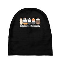 Funny  Celebrate Diversity  Cute Gift For Guinea Pig Lovers Baby Beanies | Artistshot