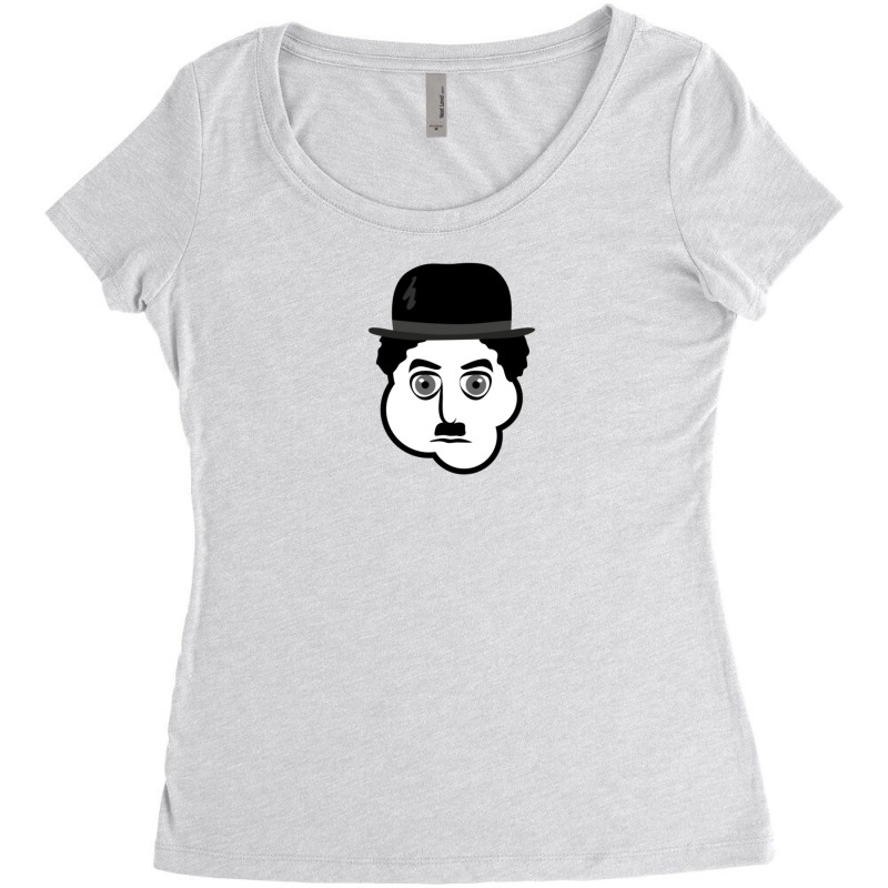 Charles Chaplin Women's Triblend Scoop T-shirt by GaryDustinKnutson | Artistshot