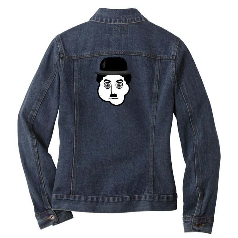 Charles Chaplin Ladies Denim Jacket by GaryDustinKnutson | Artistshot