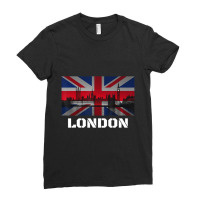 Souvenir London City Vintage Uk Flag British Ladies Fitted T-shirt | Artistshot