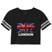 Souvenir London City Vintage Uk Flag British Scorecard Crop Tee | Artistshot