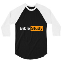 Bible Study Hub Funny Sarcastic Adult Humor 3/4 Sleeve Shirt | Artistshot