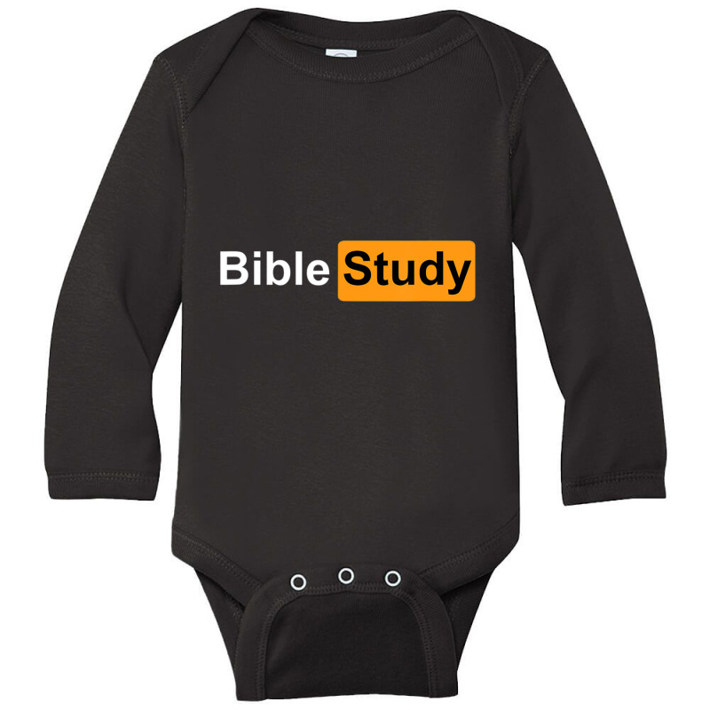 Bible Study Hub Funny Sarcastic Adult Humor Long Sleeve Baby Bodysuit | Artistshot