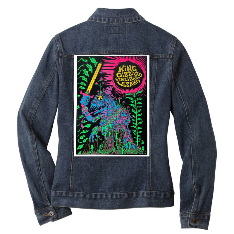 Loves Music And King Gizz Tour Awesome Classic  Tumblr Ladies Denim Jacket by mequetolmovp | Artistshot