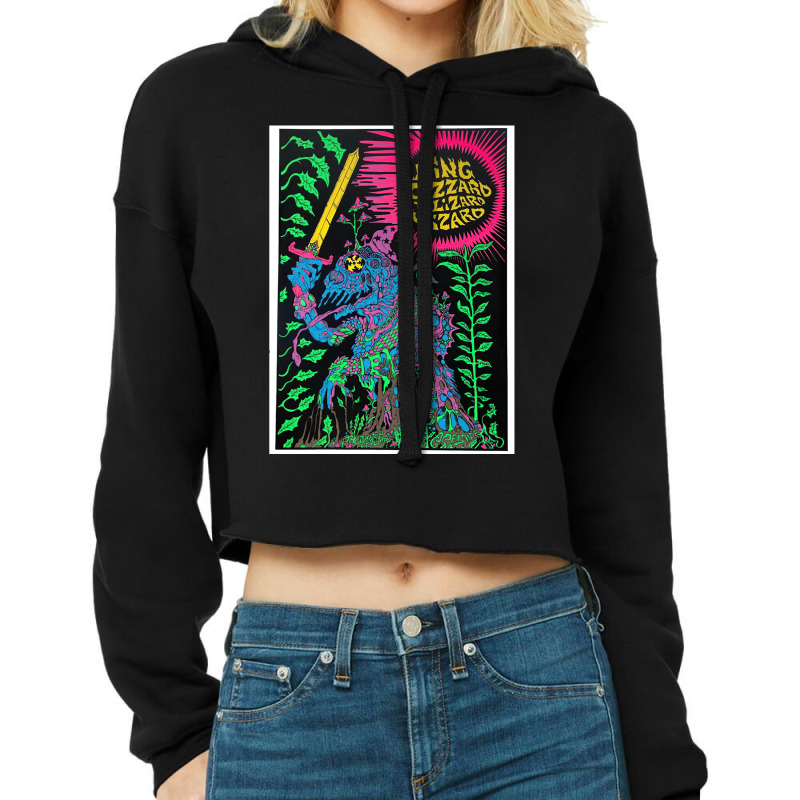 Loves Music And King Gizz Tour Awesome Classic  Tumblr Cropped Hoodie by mequetolmovp | Artistshot